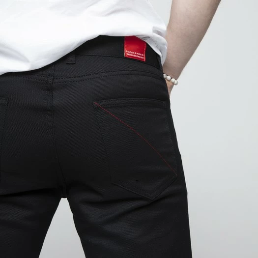 1083 JEANS DROIT 101 Coton Bio Denimoriginal Uni Noir Homme 6 1083 JEANS DROIT 101 Coton Bio Denimoriginal Uni Noir Homme - Image 4