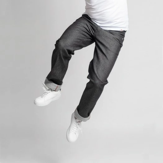 1083 JEANS DROIT 101 Coton Bio Superdenim Flex Noir Brut Homme 4 1083 JEANS DROIT 101 Coton Bio Superdenim Flex Noir Brut Homme - Image 2