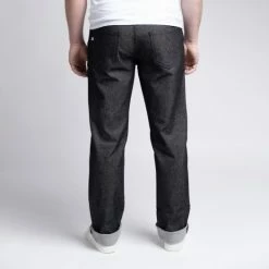 1083 JEANS DROIT 101 Coton Bio Superdenim Flex Noir Brut Homme 8 1083 JEANS DROIT 101 Coton Bio Superdenim Flex Noir Brut Homme -1083 boutique 101 sufnoir dos