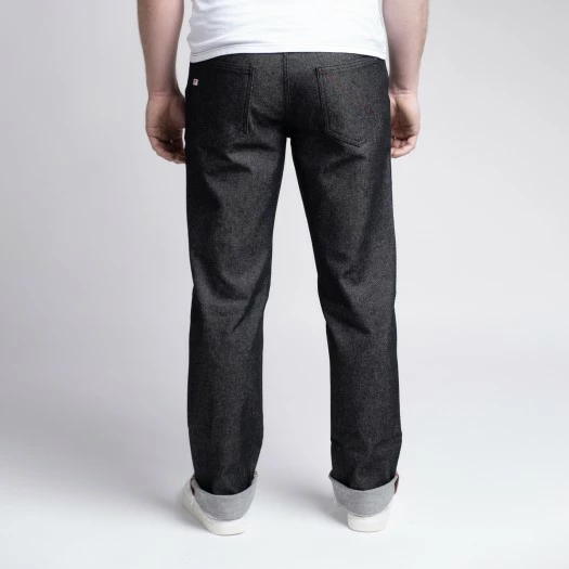 1083 JEANS DROIT 101 Coton Bio Superdenim Flex Noir Brut Homme 5 1083 JEANS DROIT 101 Coton Bio Superdenim Flex Noir Brut Homme - Image 3