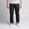 1083 JEANS DROIT 101 Coton Bio Superdenim Flex Noir Brut Homme -1083 boutique 101 sufnoir face