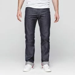 1083 JEANS DROIT 101 Coton Bio Superdenim Bleu Homme