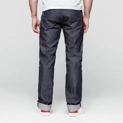 1083 JEANS DROIT 101 Coton Bio Superdenim Bleu Homme -1083 boutique 101 super denim 1382 modifraf