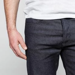 1083 JEANS DROIT 101 Coton Bio Superdenim Bleu Homme -1083 boutique 101 super denim 1384 modifraf