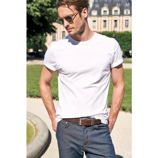 1083 T-SHIRT DROIT 304 UNI Coton Bio Blanc Homme 8 1083 T-SHIRT DROIT 304 UNI Coton Bio Blanc Homme - Image 6
