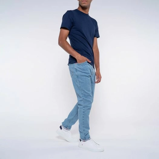1083 JEANS AJUSTE 103 DELAVE Coton Bio Superdenim Flex Clair Homme 5 1083 JEANS AJUSTE 103 DELAVE Coton Bio Superdenim Flex Clair Homme - Image 3