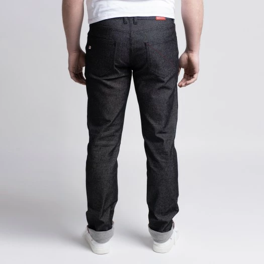 1083 JEANS AJUSTE 103 Coton Bio Superdenim Flex Noir Brut Homme 5 1083 JEANS AJUSTE 103 Coton Bio Superdenim Flex Noir Brut Homme - Image 3