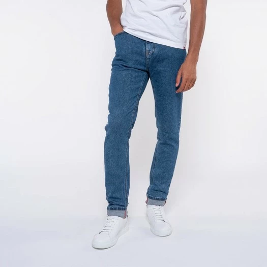 1083 JEANS AJUSTE 103 DELAVE Coton Bio Superdenim Flex Océan Homme 3 1083 JEANS AJUSTE 103 DELAVE Coton Bio Superdenim Flex Océan Homme