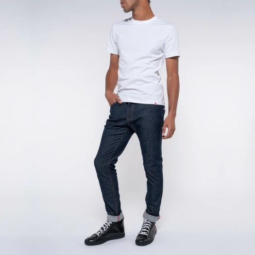 1083 JEANS SLIM 104 FUSELE Coton Bio Filidenim Flex Bleu Homme 4 1083 JEANS SLIM 104 FUSELE Coton Bio Filidenim Flex Bleu Homme - Image 2