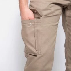 1083 CARGO DROIT 111 Coton Bio Denimoriginal Uni Beige Homme -1083 boutique 111 cargo beige 6