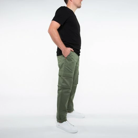 1083 CARGO DROIT 111 Coton Bio Denimoriginal Uni Kaki Homme 5 1083 CARGO DROIT 111 Coton Bio Denimoriginal Uni Kaki Homme - Image 3