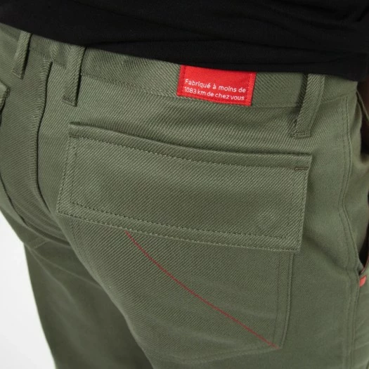 1083 CARGO DROIT 111 Coton Bio Denimoriginal Uni Kaki Homme 7 1083 CARGO DROIT 111 Coton Bio Denimoriginal Uni Kaki Homme - Image 5