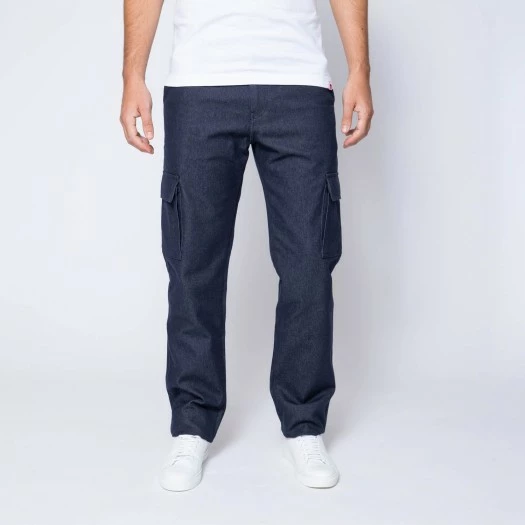 1083 CARGO DROIT 111 Coton Bio Superdenim Bleu Homme 3 1083 CARGO DROIT 111 Coton Bio Superdenim Bleu Homme