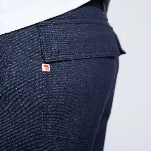1083 CARGO DROIT 111 Coton Bio Superdenim Bleu Homme 6 1083 CARGO DROIT 111 Coton Bio Superdenim Bleu Homme - Image 4