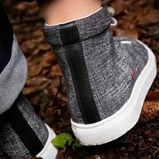 1083 SNEAKERS MONTANTES 951 Cuir Gris Chine Unisexe 7 1083 SNEAKERS MONTANTES 951 Cuir Gris Chine Unisexe - Image 5