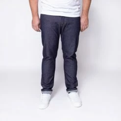 1083 JEANS AJUSTE 143 O' Coton Bio Superdenim Flex Indigo Brut Homme