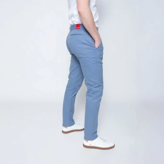 1083 CHINO AJUSTE 163 Coton Bio Filidenim Flex Uni Bleu Horizon Homme 4 1083 CHINO AJUSTE 163 Coton Bio Filidenim Flex Uni Bleu Horizon Homme - Image 3