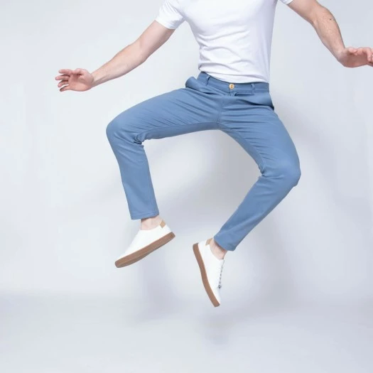 1083 CHINO AJUSTE 163 Coton Bio Filidenim Flex Uni Bleu Horizon Homme 6 1083 CHINO AJUSTE 163 Coton Bio Filidenim Flex Uni Bleu Horizon Homme - Image 5