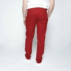 1083 CHINO AJUSTE 163 Coton Bio Filidenim Flex Uni Carmin Homme -1083 boutique 163 carmin 3 1