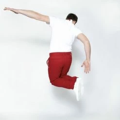 1083 CHINO AJUSTE 163 Coton Bio Filidenim Flex Uni Carmin Homme -1083 boutique 163 carmin 4 1