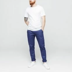 1083 CHINO AJUSTE 163 Coton Bio Filidenim Flex Uni Bleu Homme 9 1083 CHINO AJUSTE 163 Coton Bio Filidenim Flex Uni Bleu Homme -1083 boutique 163 chino flexidenim 773