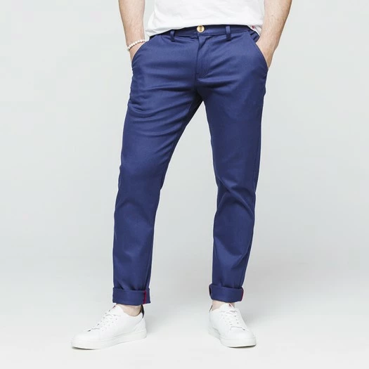 1083 CHINO AJUSTE 163 Coton Bio Filidenim Flex Uni Bleu Homme 3 1083 CHINO AJUSTE 163 Coton Bio Filidenim Flex Uni Bleu Homme