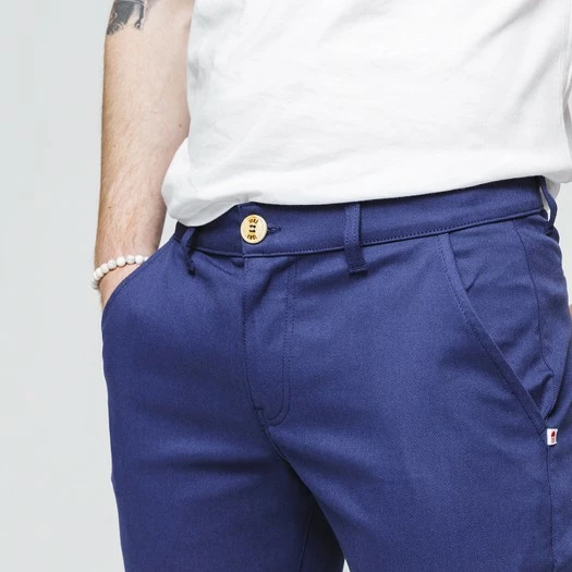 1083 CHINO AJUSTE 163 Coton Bio Filidenim Flex Uni Bleu Homme 5 1083 CHINO AJUSTE 163 Coton Bio Filidenim Flex Uni Bleu Homme - Image 3