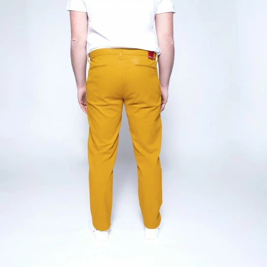 1083 CHINO AJUSTE 163 Coton Bio Filidenim Flex Uni Moutarde Homme 5 1083 CHINO AJUSTE 163 Coton Bio Filidenim Flex Uni Moutarde Homme - Image 3