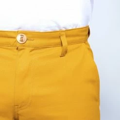1083 CHINO AJUSTE 163 Coton Bio Filidenim Flex Uni Moutarde Homme 12 1083 CHINO AJUSTE 163 Coton Bio Filidenim Flex Uni Moutarde Homme -1083 boutique 163 moutarde face detail 1