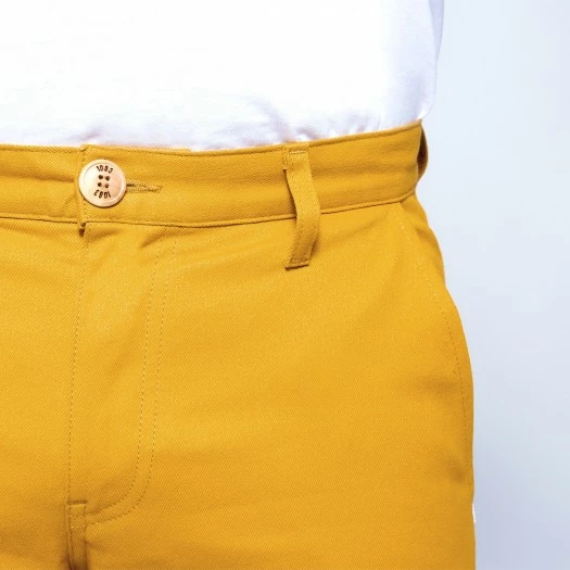 1083 CHINO AJUSTE 163 Coton Bio Filidenim Flex Uni Moutarde Homme 6 1083 CHINO AJUSTE 163 Coton Bio Filidenim Flex Uni Moutarde Homme - Image 4
