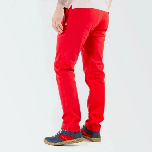1083 CHINO AJUSTE 163 Coton Bio Filidenim Flex Uni Rouge Homme 5 1083 CHINO AJUSTE 163 Coton Bio Filidenim Flex Uni Rouge Homme - Image 3