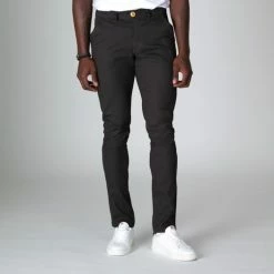 1083 CHINO AJUSTE 163 Coton Bio Filidenim Flex Uni Anthracite Homme