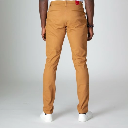1083 CHINO AJUSTE 163 Coton Bio Filidenim Flex Uni Camel Homme 5 1083 CHINO AJUSTE 163 Coton Bio Filidenim Flex Uni Camel Homme - Image 3