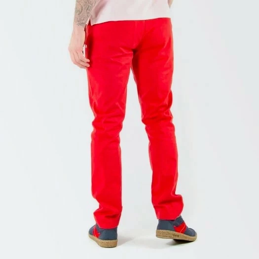 1083 CHINO AJUSTE 163 Coton Bio Filidenim Flex Uni Rouge Homme 6 1083 CHINO AJUSTE 163 Coton Bio Filidenim Flex Uni Rouge Homme - Image 4