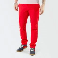 1083 CHINO AJUSTE 163 Coton Bio Filidenim Flex Uni Rouge Homme
