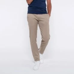 1083 CHINO AJUSTE 163 Coton Bio Filidenim Flex Uni Beige Homme