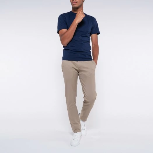 1083 CHINO AJUSTE 163 Coton Bio Filidenim Flex Uni Beige Homme 4 1083 CHINO AJUSTE 163 Coton Bio Filidenim Flex Uni Beige Homme - Image 2