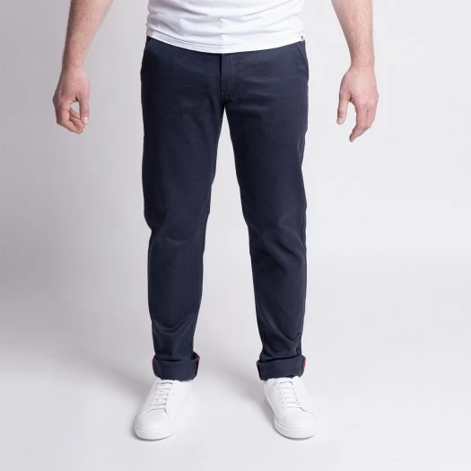 1083 CHINO AJUSTE 163 Coton Bio Filidenim Flex Uni Bleu Marine Homme 3 1083 CHINO AJUSTE 163 Coton Bio Filidenim Flex Uni Bleu Marine Homme - Image 2