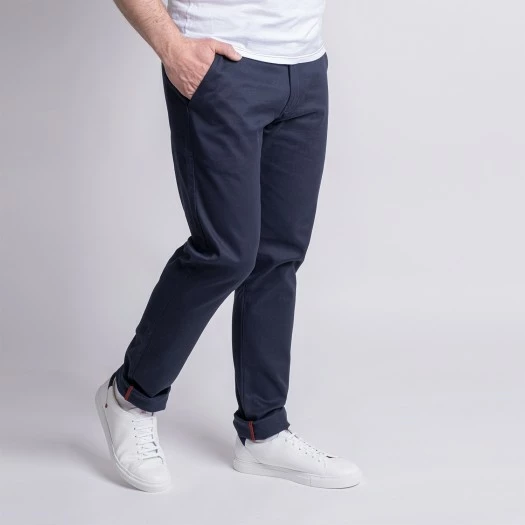 1083 CHINO AJUSTE 163 Coton Bio Filidenim Flex Uni Bleu Marine Homme 4 1083 CHINO AJUSTE 163 Coton Bio Filidenim Flex Uni Bleu Marine Homme - Image 3