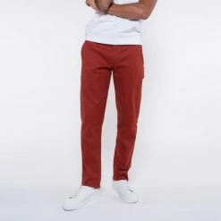 1083 CHINO AJUSTE 163 Coton Bio Filidenim Flex Uni Terracotta Homme