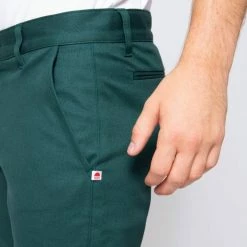 1083 CHINO AJUSTE 163 Coton Bio Filidenim Flex Uni Vert Emeraude Homme -1083 boutique 163 vert emeraude 5