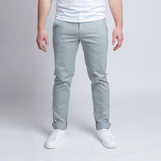1083 CHINO AJUSTE 163 Coton Bio Filidenim Flex Uni Vert De Gris Homme 3 1083 CHINO AJUSTE 163 Coton Bio Filidenim Flex Uni Vert De Gris Homme