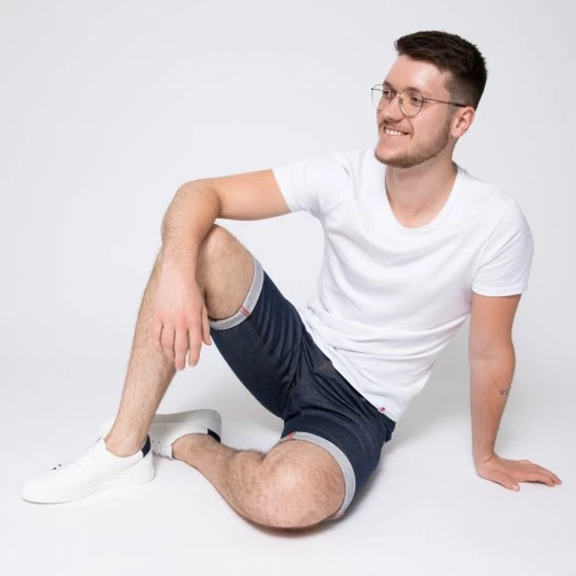 1083 BERMUDA DROIT 171 Coton Bio Denimoriginal Bleu Homme 10 1083 BERMUDA DROIT 171 Coton Bio Denimoriginal Bleu Homme - Image 8