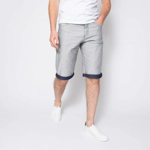 1083 BERMUDA DROIT 171 Coton Bio Denimoriginal Bleu Inverse Homme 4 1083 BERMUDA DROIT 171 Coton Bio Denimoriginal Bleu Inverse Homme - Image 2