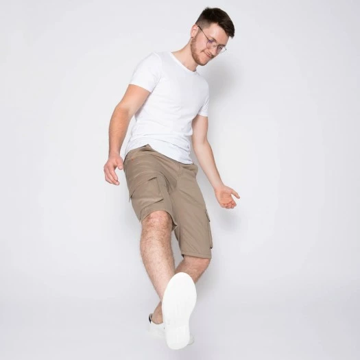 1083 BERMUDA CARGO DROIT 179 Coton Bio Denimoriginal Uni Beige Homme 11 1083 BERMUDA CARGO DROIT 179 Coton Bio Denimoriginal Uni Beige Homme - Image 9