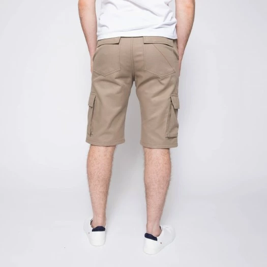 1083 BERMUDA CARGO DROIT 179 Coton Bio Denimoriginal Uni Beige Homme 6 1083 BERMUDA CARGO DROIT 179 Coton Bio Denimoriginal Uni Beige Homme - Image 4