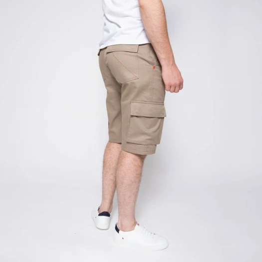 1083 BERMUDA CARGO DROIT 179 Coton Bio Denimoriginal Uni Beige Homme 5 1083 BERMUDA CARGO DROIT 179 Coton Bio Denimoriginal Uni Beige Homme - Image 3