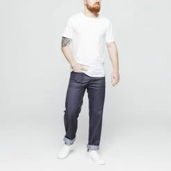 1083 JEANS LARGE 186 INFINI Recycle Superdenim Bleu Homme -1083 boutique 186 denim 716