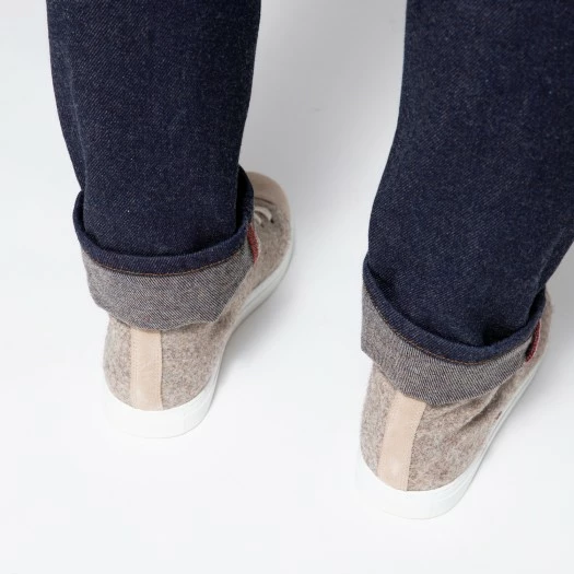 1083 SNEAKERS MONTANTES 954 Laine Grege Unisexe 8 1083 SNEAKERS MONTANTES 954 Laine Grege Unisexe - Image 6