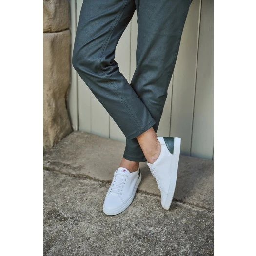 1083 SNEAKERS BASSES 912 Cuir Blanc/sapin Unisexe 7 1083 SNEAKERS BASSES 912 Cuir Blanc/sapin Unisexe - Image 5